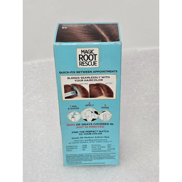 LOreal Paris Magic Root Rescue Permanent Haircolor Kit 5R Medium Auburn Red - Picture 3 of 4